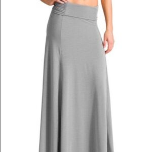 NWT Athleta Kali Grey Convertible Maxi Skirt Dress Size XXS